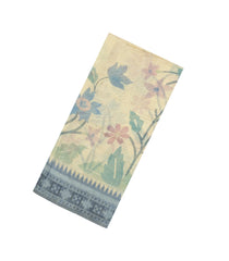 Sandal Printed Art Chanderi Saree With Jhalar-SY0015