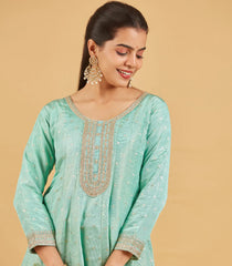 Pastel Teal  Anarkali Set