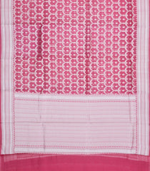 Peach Woven Pure Organza Silk Saree With Floral Zari Motifs-KS1072