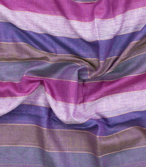 Multi Colour Woven Linen Saree With Stripes-LI0747