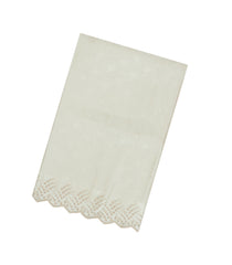 Cream Woven Synthetic Blended Saree With Embroidered Border-EN2001