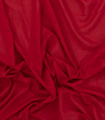 Red Woven Bengal Cotton Saree With Contrast Border-BG1748