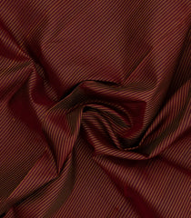 Maroon Handloom Kanchipuram Silk Saree With Stripes-KA15104