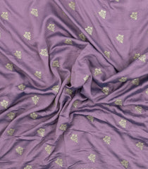 Lavender Woven Synthetic Blended Saree With Embroidered Motifs-EN2074