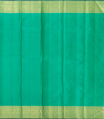 Aquamarine Handloom Kanchipuram Silk Saree With Meena Buttas-KA13328