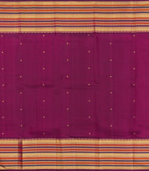Cream Handloom Korvai Kanchipuram Silk Saree With Buttas-KA15470