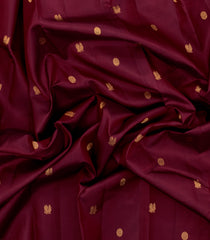 Maroon Handloom Kanchipuram Silk Saree With Annam Buttas-KA14459