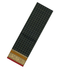 Bottle Green Handloom Kanchi Cotton Saree With Checks & Dots-KC1758