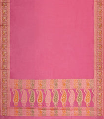 Peach Woven Dupion Silk Saree With Meena Borders-DS0579