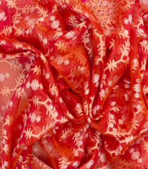 Red Handloom Organza Soft Silk Saree With Floral Motifs-SO4101