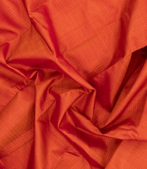 Orange Handloom Kanchipuram Silk Saree With Stripes-KA15705