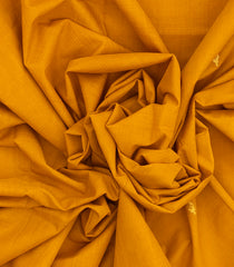 Mustard Woven Kadapa Cotton Saree With Buttas & Contrast Border-KN0665