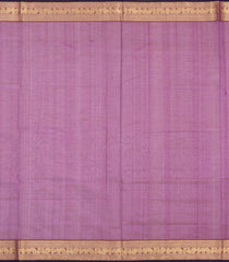 Lilac Handloom Silk Cotton Saree With Zari Buttas & Contrast Border-SC4802