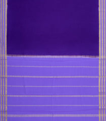 Violet Woven Mysore Silk Saree With Contrast Zari Border-MS3834