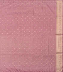 Lilac Woven Art Tissue Dupion Saree With Floral Zari Buttas-BL5887