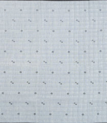 Grey Woven Linen Saree With Checks-LI0709