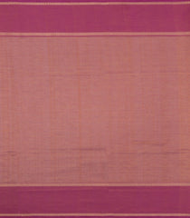 Dusty Peach Handloom Silk Cotton Saree With Veldhari Stripes-SC4366