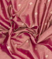 Dusty Pink Woven Art Tissue Dupion Saree With Floral Zari Buttas-BL5886