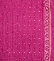 Magenta Woven Art Dupion Saree With Tie & Dye Motifs-BL5876