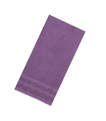 Lavender Woven Tussar Silk Saree With Chevron Stripes-TU3332