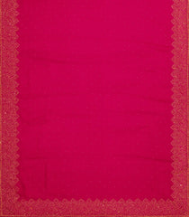 Pink Woven Crepe Saree With Embroidered Mirror Work Motifs-EN1807