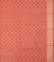 Red Woven Art Tissue Dupion Saree With Floral Zari Buttas-BL5882