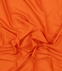Orange Woven Mysore Silk Saree With Contrast Zari Border-MS3585