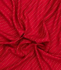Red Woven Mysore Silk Saree With Zari Motifs-MS3658