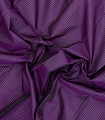 Purple Handloom Kanchipuram Silk Saree With Zari Checks-KA15297