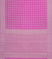 Pink Woven Synthetic Viscose Saree With Floral Zari Motifs & Border-BL5079