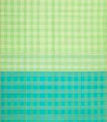 Light Green Woven Soft Silk Saree With Checks-SO4643