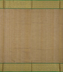 Dark Olive Handloom Silk Cotton Saree With Coin Buttas-SC3966