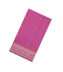 Dusty Pink Handloom Soft Silk Saree With Zari Buttas-SO4728