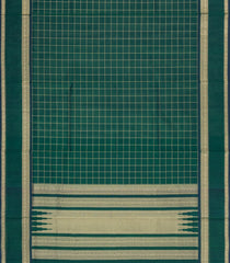 Sea Green Handloom Silk Cotton Saree With Zari Checks-SC4312
