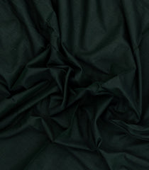 Bottle Green Woven Bengal Cotton Saree With Contrast Border-BG1883