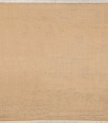 Beige Handloom Tussar Silk Saree With Printed Floral Motifs-TU3215