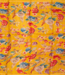 Red Handloom Tussar Silk Saree With Ombre Effect-TU2680