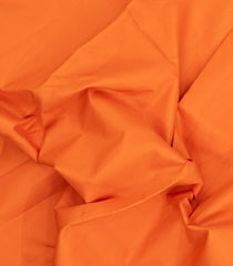 Orange Handloom Korvai Kanchipuram 9 Yards Silk Saree With Contrast Border-KA15395