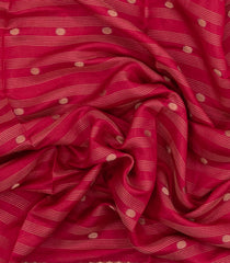 Red Printed Synthetics Dola Saree Zari Stripes & Buttas-BL5285