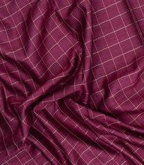 Chesnutt Pink Handloom Dupion Silk Saree With Checks & Printed Pallu-DS0595
