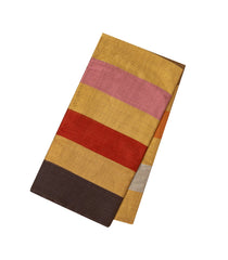 Multicolor Handloom Chanderi Cotton Tissue Saree With Stripes-CC1340