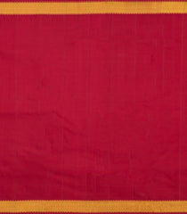 Red Handloom Kanchipuram Silk Saree With Zari Border-KA13968