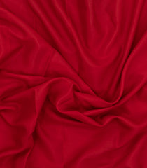 Crimson Woven Mysore Silk Saree With Contrast Zari Border-MS3331