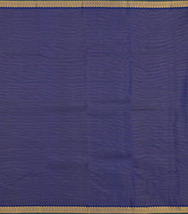 Dark Blue Handloom Kanchipuram Silk Saree With Vairaoosi Stripes & Buttas-KA13939