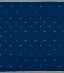 Navy Blue Woven Bengal Cotton Saree With Diamond Motifs-BG1813