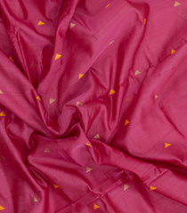 Peach Handloom Maheswari Silk Cotton Saree With Floral Buttas-SC4910
