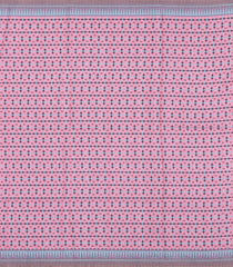 Pink Printed Synthetic Tussar Silk Saree With Contrast Border-SY0135