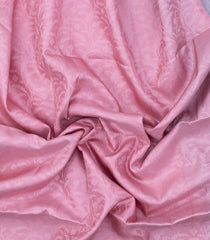 Baby Pink Handloom Soft Silk Saree With Floral Vine Motifs-SO4574