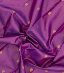 Purple Handloom Kanchipuram Silk Saree With Vairaoosi & Buttas-KA15517
