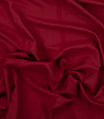 Crimson Woven Mysore Silk Saree With Contrast Green Border-MS3264